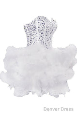 Sexy Ball Gown Sweetheart Mini Homecoming Dress With Beading