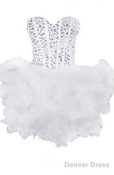 Sexy Ball Gown Sweetheart Mini Homecoming Dress With Beading