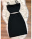Sexy Black Straps Two Piece Prom Gownshomecoming Dresses