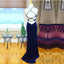 Sexy Cross Back Long Velvet Mermaid Prom Gown