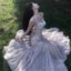 Sexy Mermaid Spaghetti Straps Backless Lilac Birthday Dress Prom Dresses