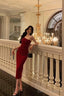 Sexy Mermaid Spaghetti Straps Red Prom Dresses Birthday Outfits Prom Gowns