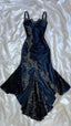 Sexy Mermaid Spaghetti Straps Lace Prom Dress