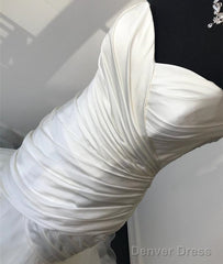 Sexy Ruched Sweetheart Organza Layered Mermaid Wedding Dresses