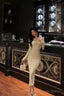 Sexy Sheath Strapless White Long Sleeves Prom Dresses Birthday Outfits Prom Gowns