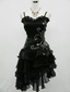 Sexy Sheath Straps Sleeveless Black Short Prom Dresses
