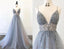 Sexy Silver Grey Prom Dress Long Prom Gowns Graduation Prom Dress Prom Dress Dresses For Prom