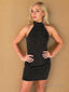 Sheath Column Halter Short Mini Stretch Crepe Homecoming Dresses