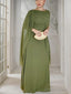 Sheath Column Scoop Floor Length Chiffon Mother of the Bride Dresses With Ruffles