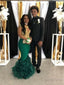 Green Prom Dress Sheath Column Stretch Crepe Applique Scoop Sleeveless Floor Length Dresses