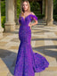 Sheath Column V Neck Court Train Velvet Sequins Prom Dresses