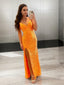 Sheath Column V Neck Sweep Train Sequins Prom Dresses With Leg Slit