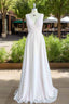 Sheath Floor Length V Neck Chiffon Bridesmaid Dresses
