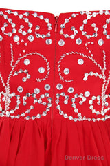 Short Beading Prom Homecoming Dresses For Juniors