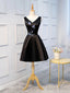 Short Black Prom Dress, Black Short Prom Homecoming Dresses