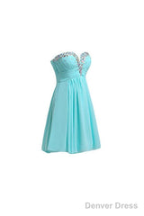 Short Chiffon Homecoming Dresses Sweetheart Mini Women