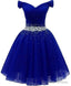 Short Dress For Juniors Off The Shoulder Homecoming Dress ,Custom Made