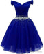 Short Dress For Juniors Off The Shoulder Homecoming Dresses ,Custom Made