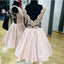 Short Satin Lace Open Back Homecoming Dresses For Cocktail Prom