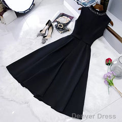 Simple Black Hoco Dress Short Homecoming Dresses