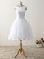 Simple Cheap Short Beach Wedding Dresses Prom Women Backless Organza Satin Bow