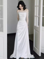 Simple Mermaid Sleeveless Long Prom Dresses