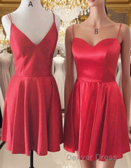 Simple Short Red Homecoming Dresses,Cocktail Dresses Classy