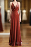 Simple V Neck Velvet Formal Dresses Mermaid Long Wedding Guest Dresses