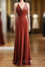 Simple V Neck Velvet Prom Dress Mermaid Long Wedding Guest Dresses
