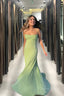 Spaghetti Straps Sparkly Long Prom Dress Mermaid Prom Dresses