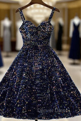 Sparkle Ombre Sequin Sweetheart Homecoming Dresses