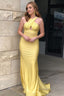 Sparkly Corss V Neck Backless Sequins Mermaid Long Prom Dresses