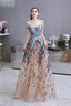 Sparkly Off The Shoulder Sequins A Line Prom Dresses Floor Length