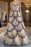 Sparkly Sequin Tiered Ruffles Elegant Women Prom Dresses
