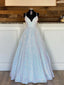 Sparkly V Neck Backless Prom Dress, Open Back Shiny Prom Graduation Dresses