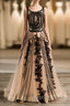 Special A Line Crew Sleeveless Applique With Beading Organza Floor Length Wedding Dresses