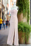 Strapless Sheath Chiffon Sweetheart Sleeveless Floor Length Bridesmaid Dresses