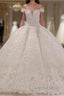 Strapless Sparkle Luxurious Train See through Ball Gowns Wedding Dresses