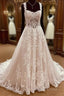 Straps A-Line Lace Wedding Dresses