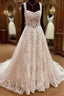Straps A Line Lace Wedding Dresses