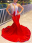 Stunning and Elegant Princess Prom Wear Gowns Red Prom Dresses