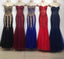 Stunning Beading Sweetheart Bodice Corset Mermaid Prom Dresses Pageant Gown