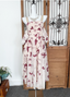 Sweet Butterfly Printed Strap Puff Sleeve Midi-Length Tulle Prom Dresses Evening Dresses