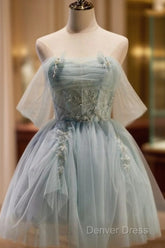 Sweet Light Green Tulle Homecoming Dresses
