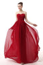 Sweetheart A Line Ruched Chiffon Long Prom Dresses