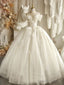 Sweetheart Ball Gowns Wedding Dress Appliques Flowers Vintage Lace Bride Gown Prom Dresses