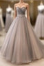 Sweetheart Tulle Long Prom Gown, Tulle Wedding Dresses