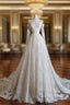Timeless A Line Off The Shoulder White Lace Long Sleeves Wedding Dresses Bridal Dresses