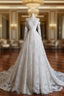 Timeless A Line Off The Shoulder White Lace Long Sleeves Wedding Dress Bridal Dresses