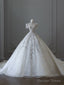 Timeless Ball Gown Jewel Neckline Sequin Half Sleeves Wedding Dress Bridal Dresses